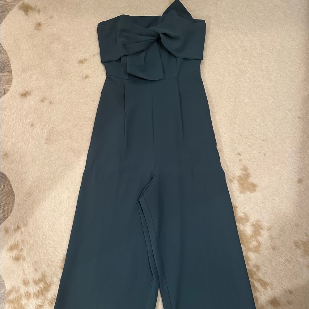 Anthropologie Dark Green Jumpsuit